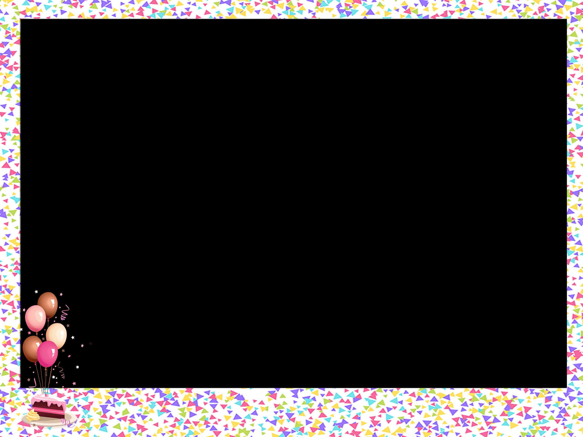 Birthday Confetti Frame