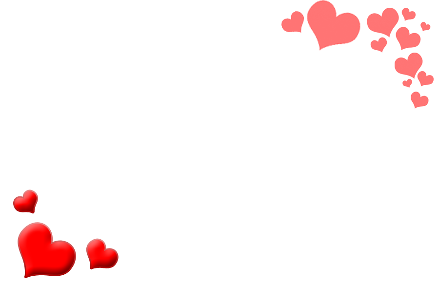 Scattered Hearts Frame