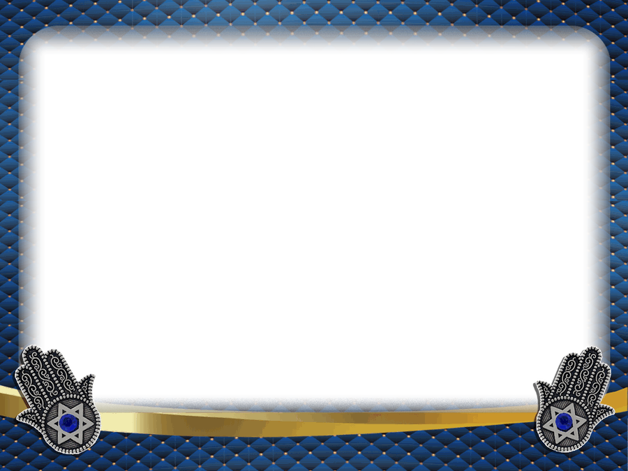 Sapphire Hamsa Henna Frame