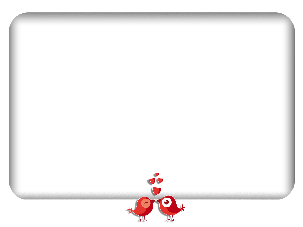Red Love Birds Frame