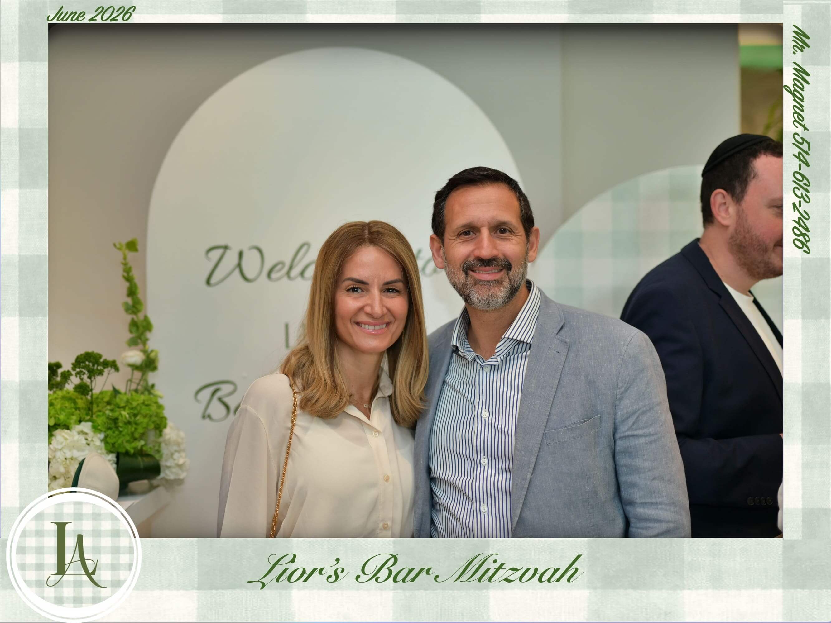 Bar Mitzvah photo magnet