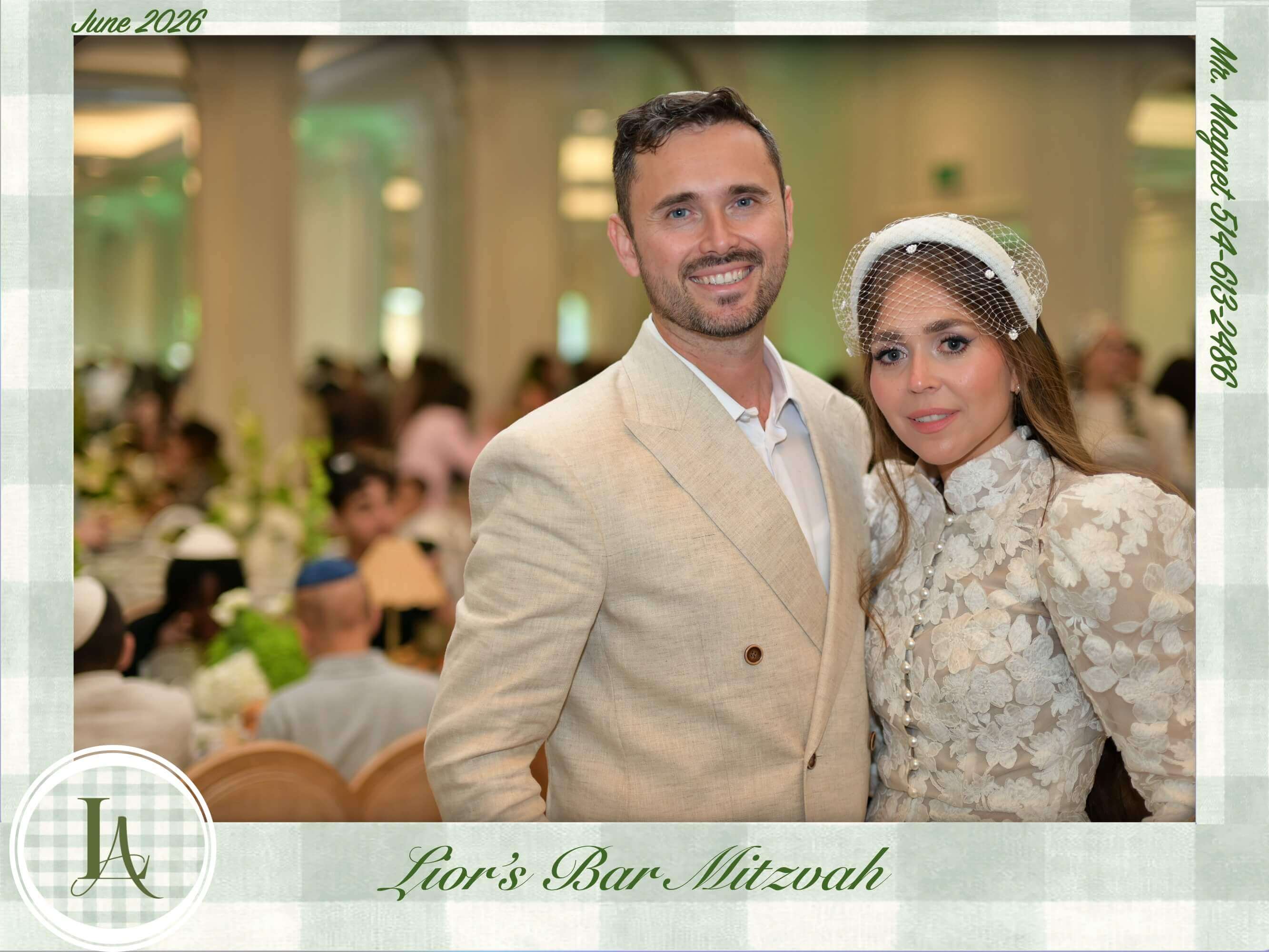 Bar Mitzvah photo magnet