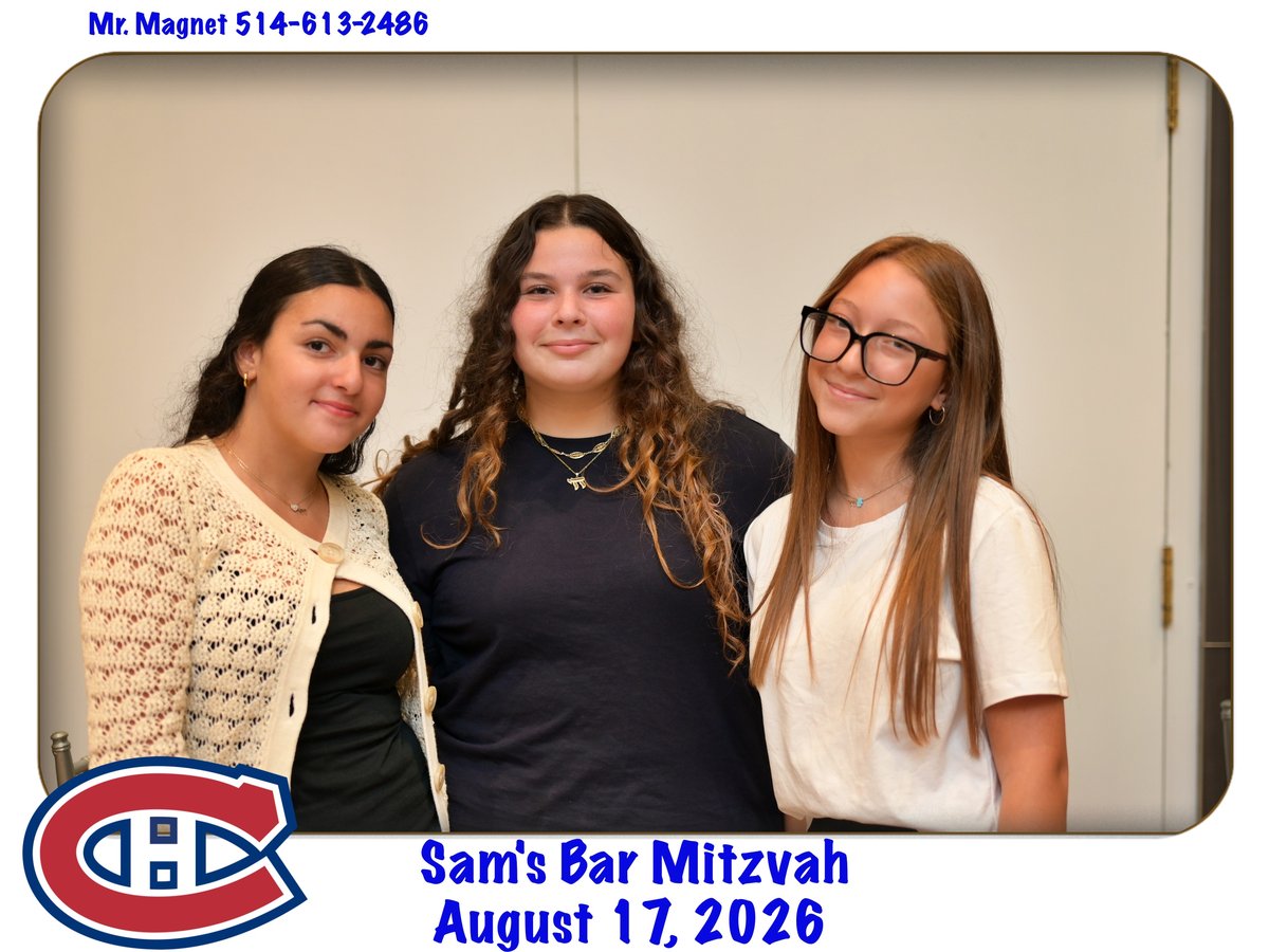 Sam's Bar Mitzvah, August 17, 2026