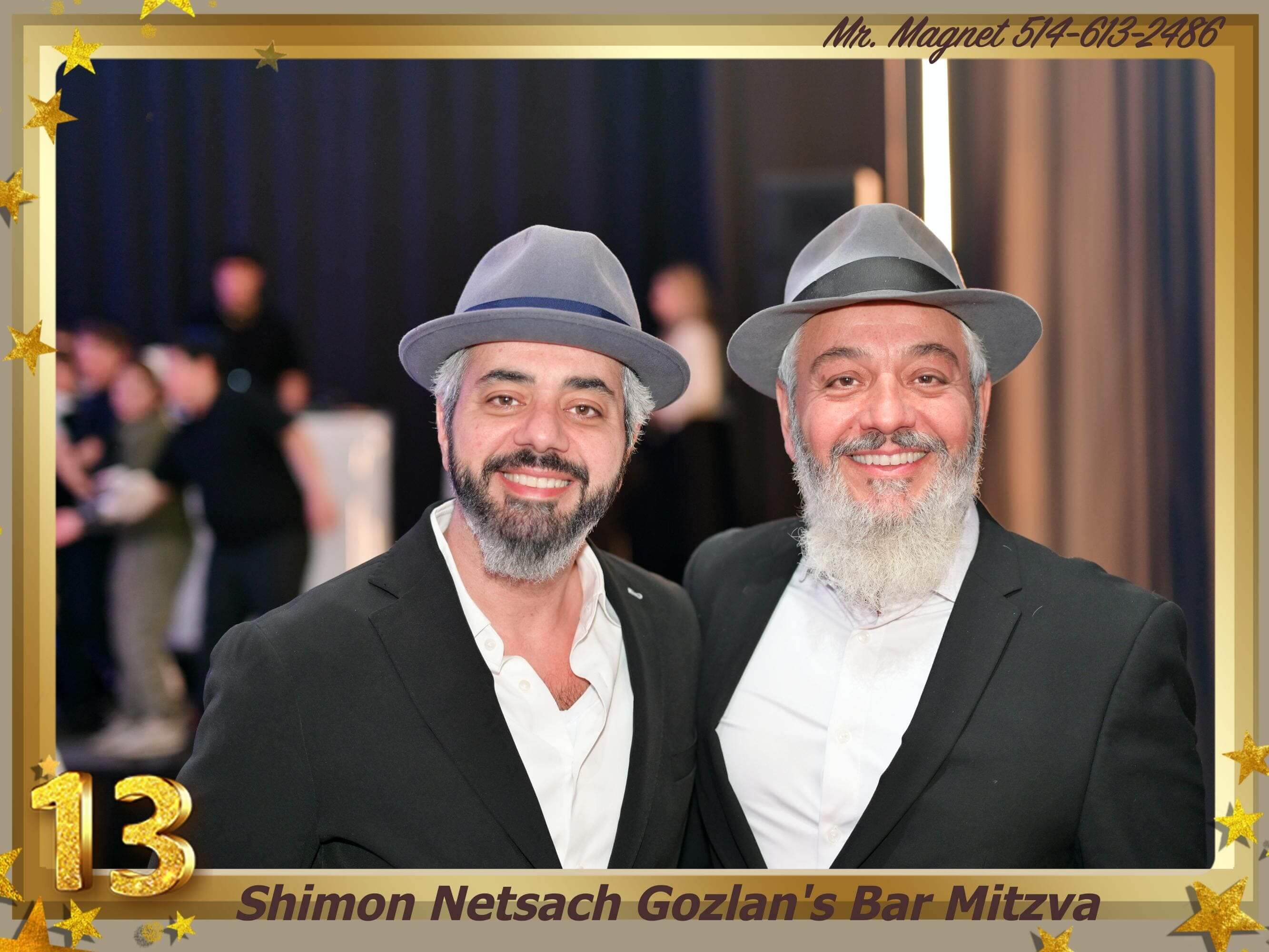 Bar Mitzvah photo magnet